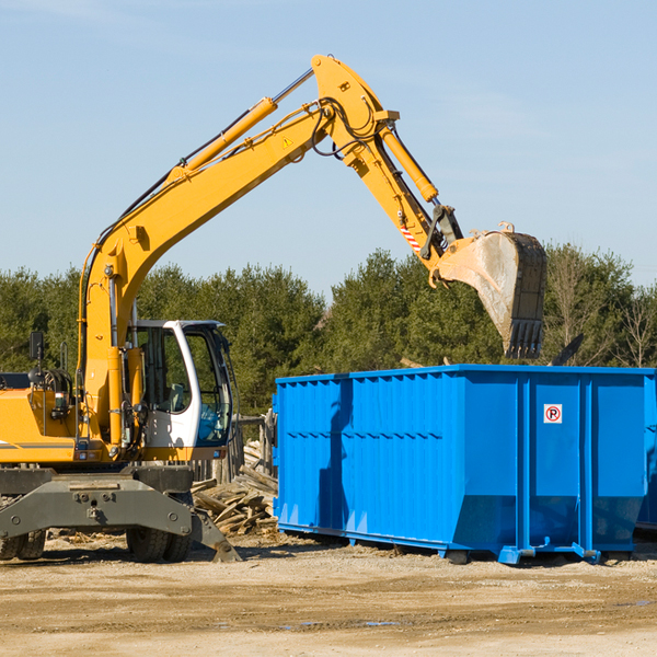 what size residential dumpster rentals are available in Chatham